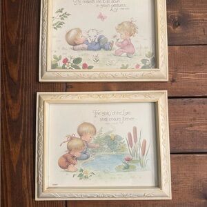 Precious Moments Pastel Children Wall Art Set